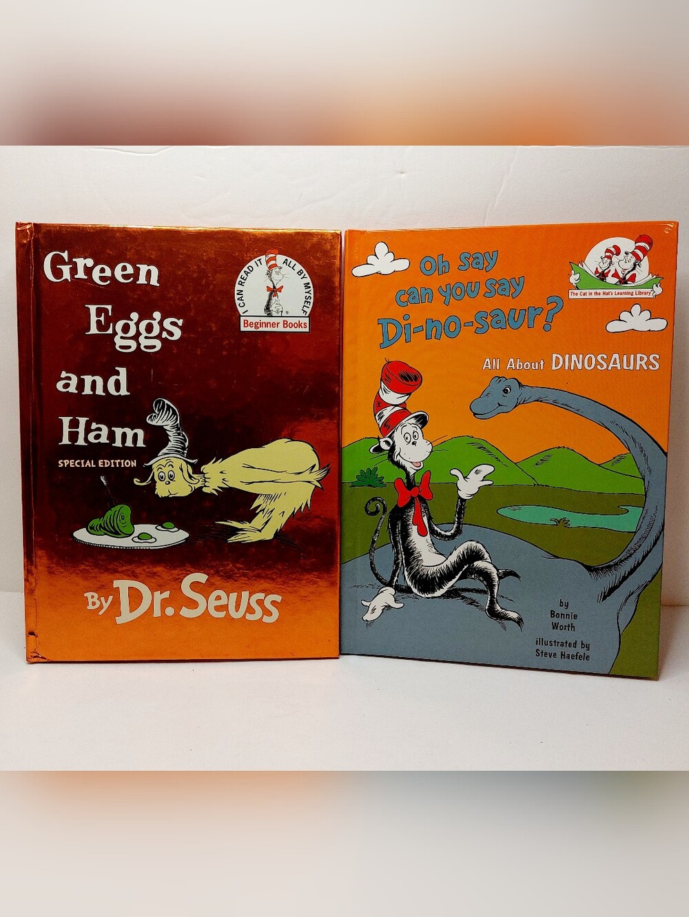 Dr. Seuss & Cat in the Hat Learning Library Hardcover Book Lot Green Eggs and Ha